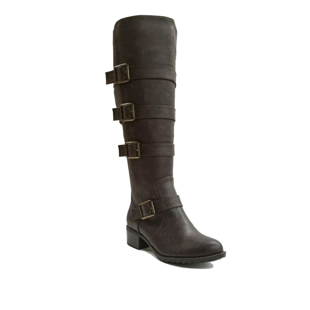 New Chocolate Extra Wide Calf Riding Boot
